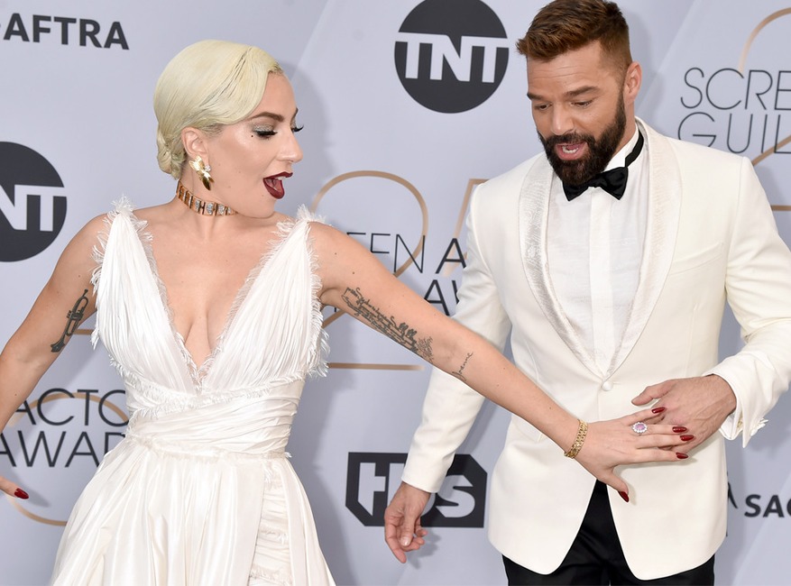 Lady Gaga, Ricky Martin, 2019 SAG Awards, Candids